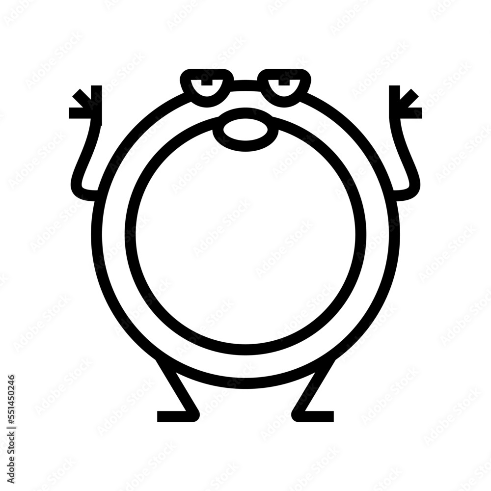 ring geometric shape character line icon vector. ring geometric shape character sign. isolated contour symbol black illustration ring geometric shape character line icon vector. ring geometric shape character sign. isolated contour symbol black illustration