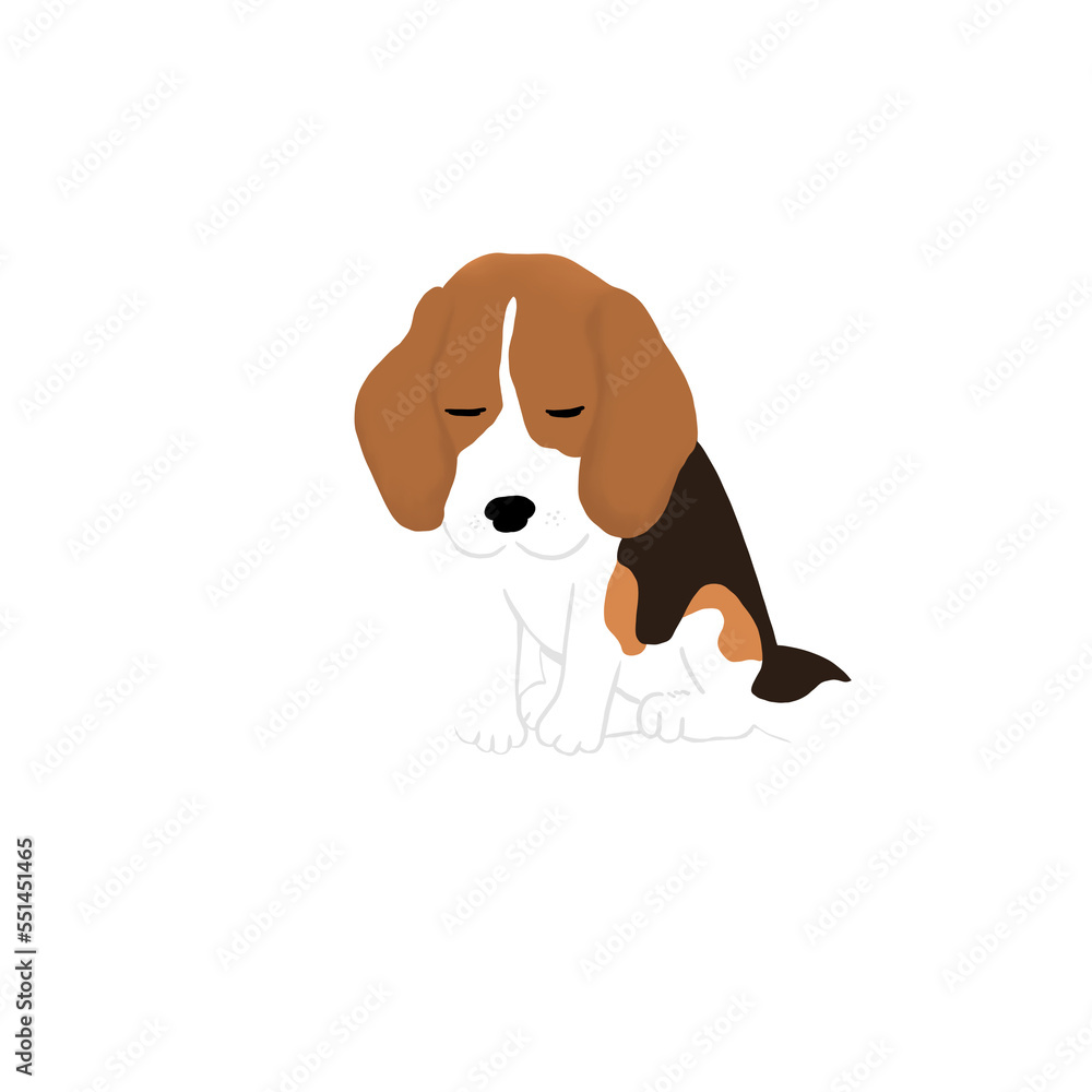 Beagle dog illustration Beagle dog illustration