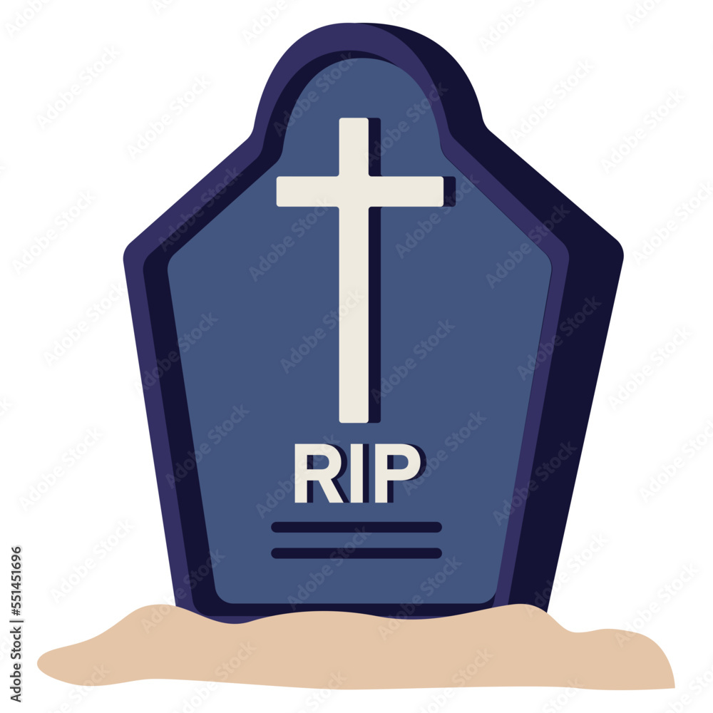 Obraz premium Grave stone - clip art