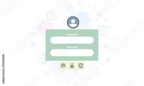the choice of how to enter a username and password protected with advanced security