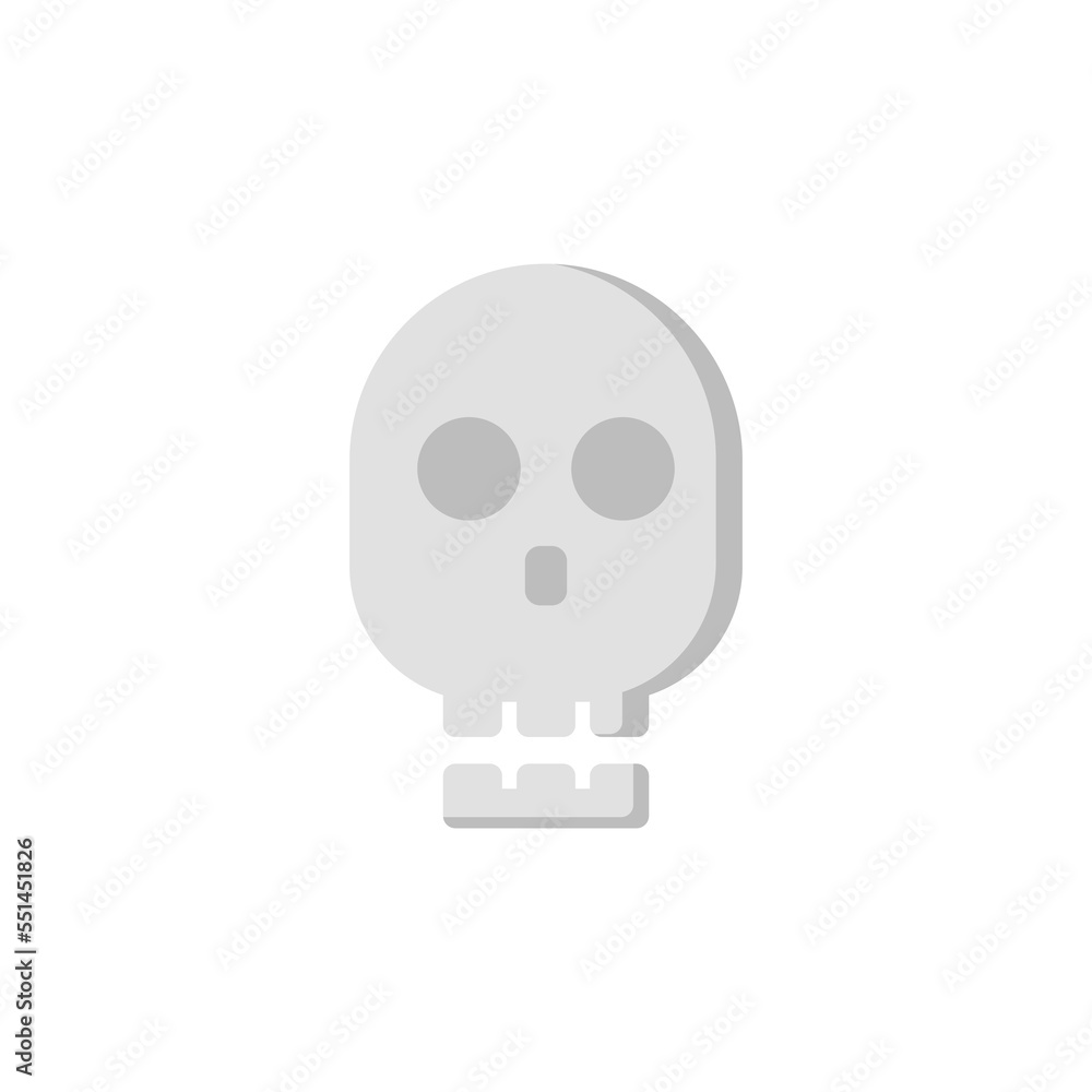 skull icon. flat icon skull icon. flat icon