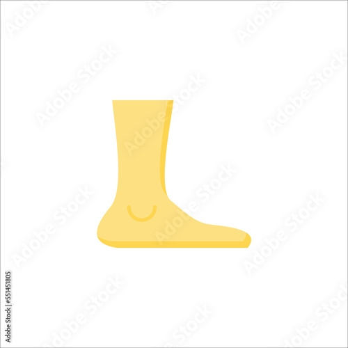 foot icon. flat icon