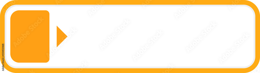 Obraz premium Yellow long rectangle note paper with buttons, vector template illustration