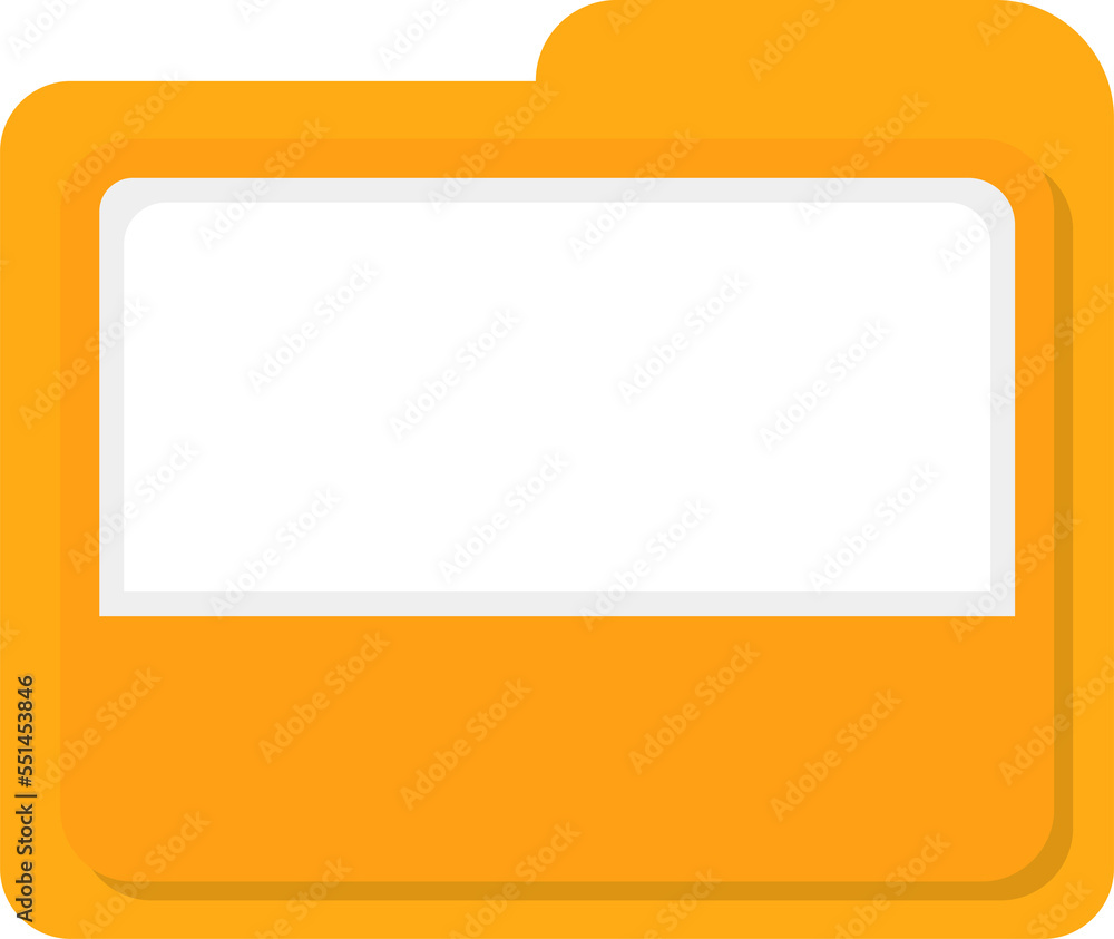 Yellow folder business vector template button Yellow folder business vector template button