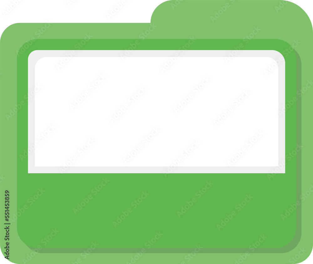 Green folder business vector template button Green folder business vector template button