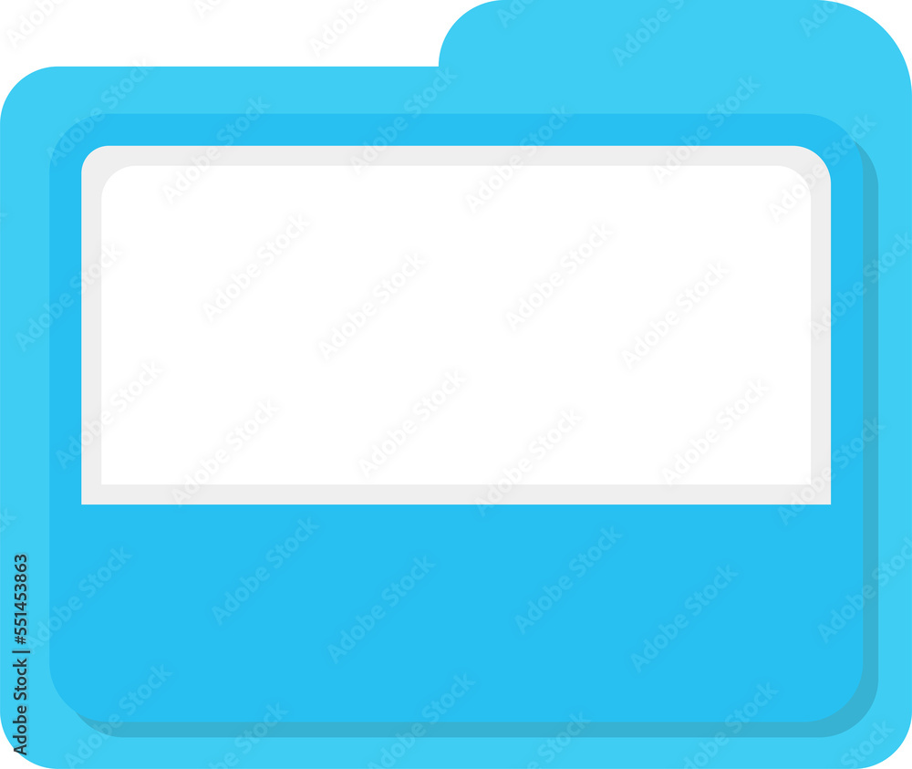 Blue folder business vector template button Blue folder business vector template button