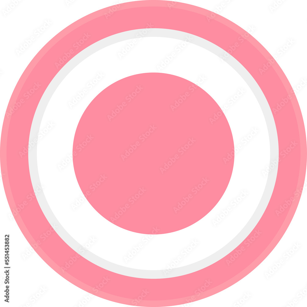 Pink round heart mark button Pink round heart mark button