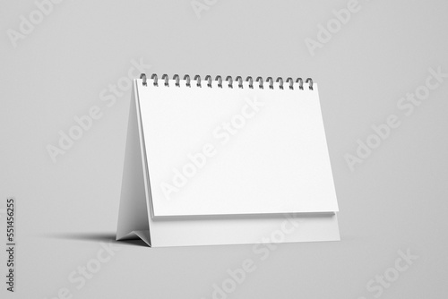 Desk calendar mockup blank photo