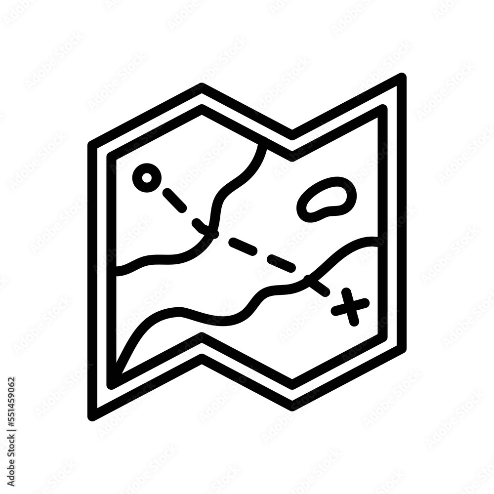 map icon vector design template in white background map icon vector design template in white background