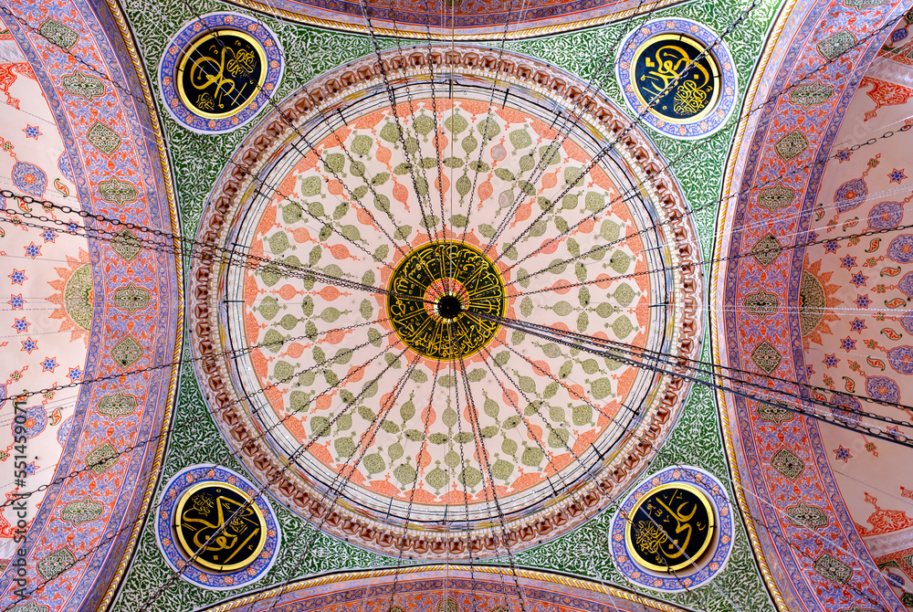 The dome of the New Mosque in Eminönü, Istanbul