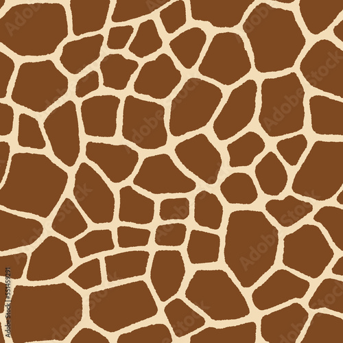 Seamless pattern with giraffe spots