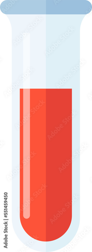 A test tube with blood, medical health care A test tube with blood, medical health care