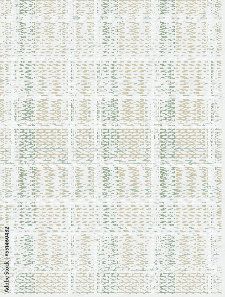 Obraz premium pattern of patchwork. Elegant bohemian plaid ornament. Tribal and ethnic motifs. beige geometric elements on a white background. illustration drawn by hand vector 