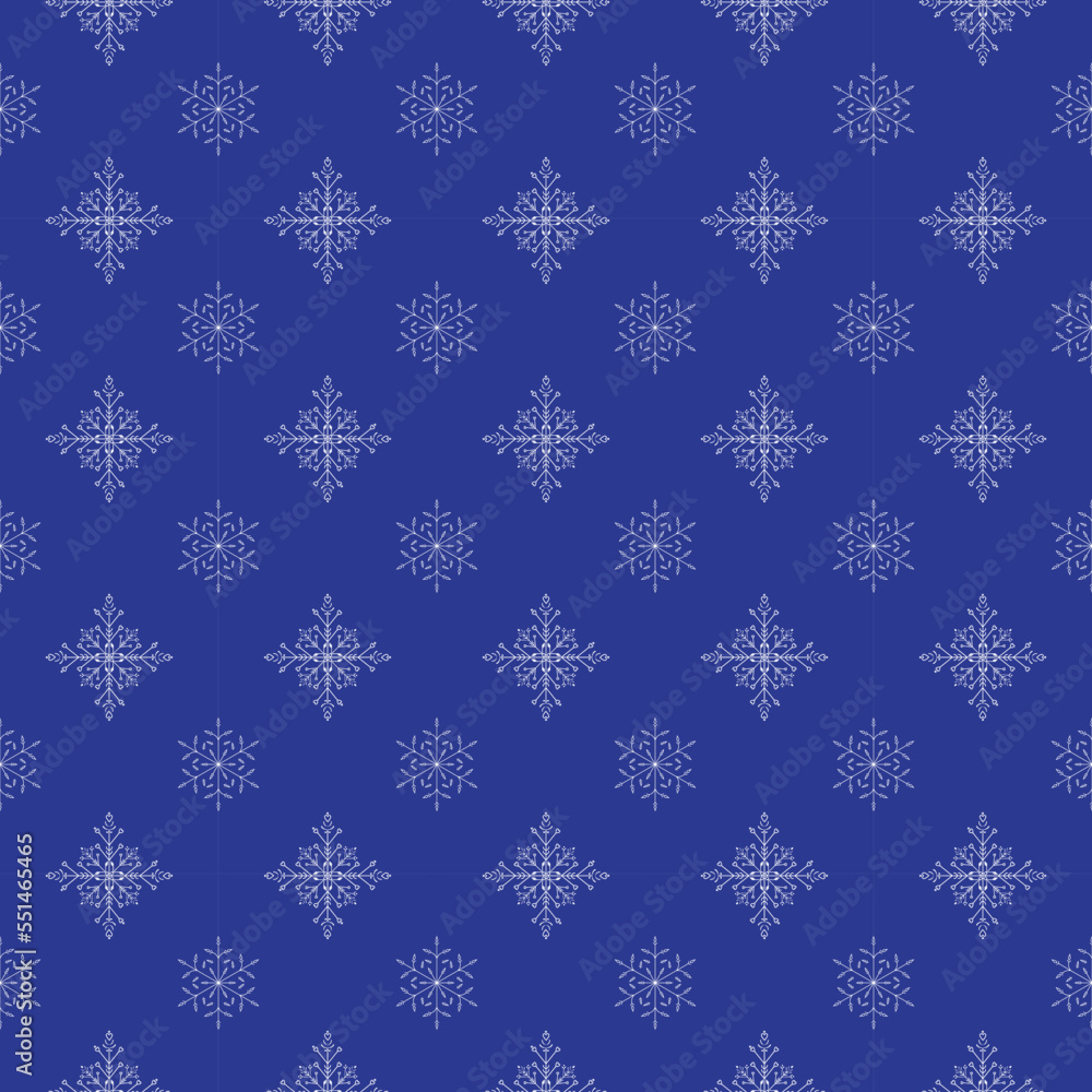 seamless pattern with snowflakes