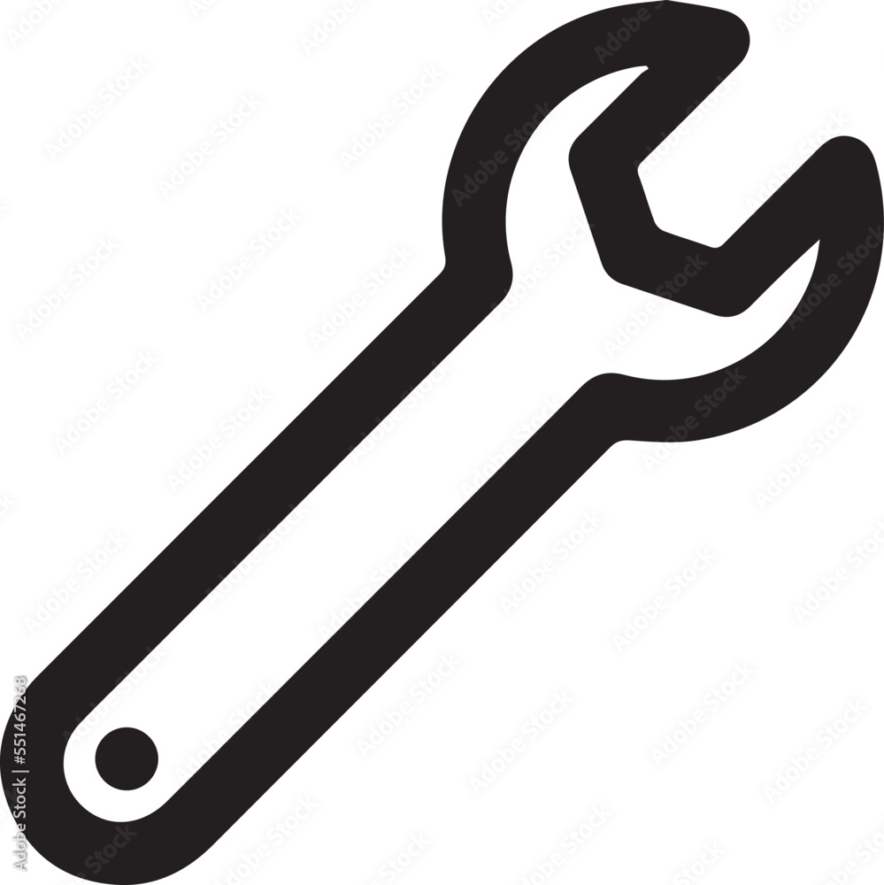 Wrench spanner icon screwdriver logo. Maintain gear wrench mechanic pictogram symbol Wrench spanner icon screwdriver logo. Maintain gear wrench mechanic pictogram symbol