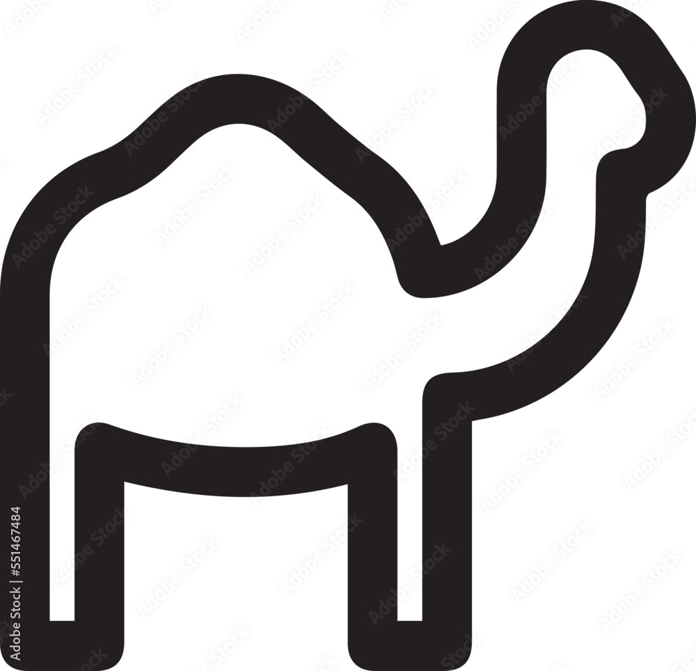 camel silhouette icon vector on a white background
camel silhouette icon vector on a white background