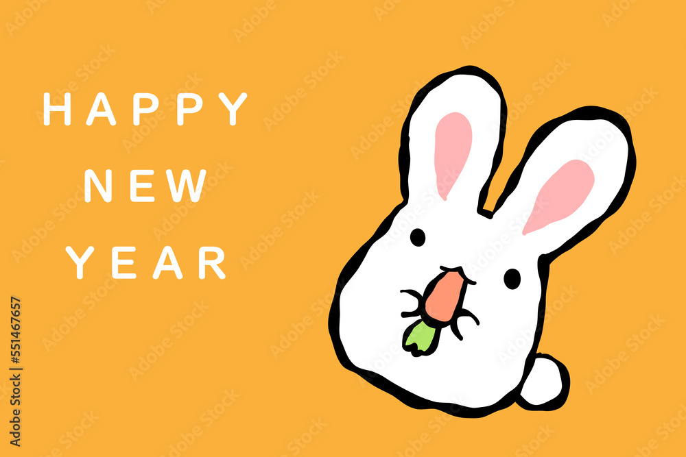 うさぎ年 年賀はがき テンプレート うさぎ年 年賀はがき テンプレート