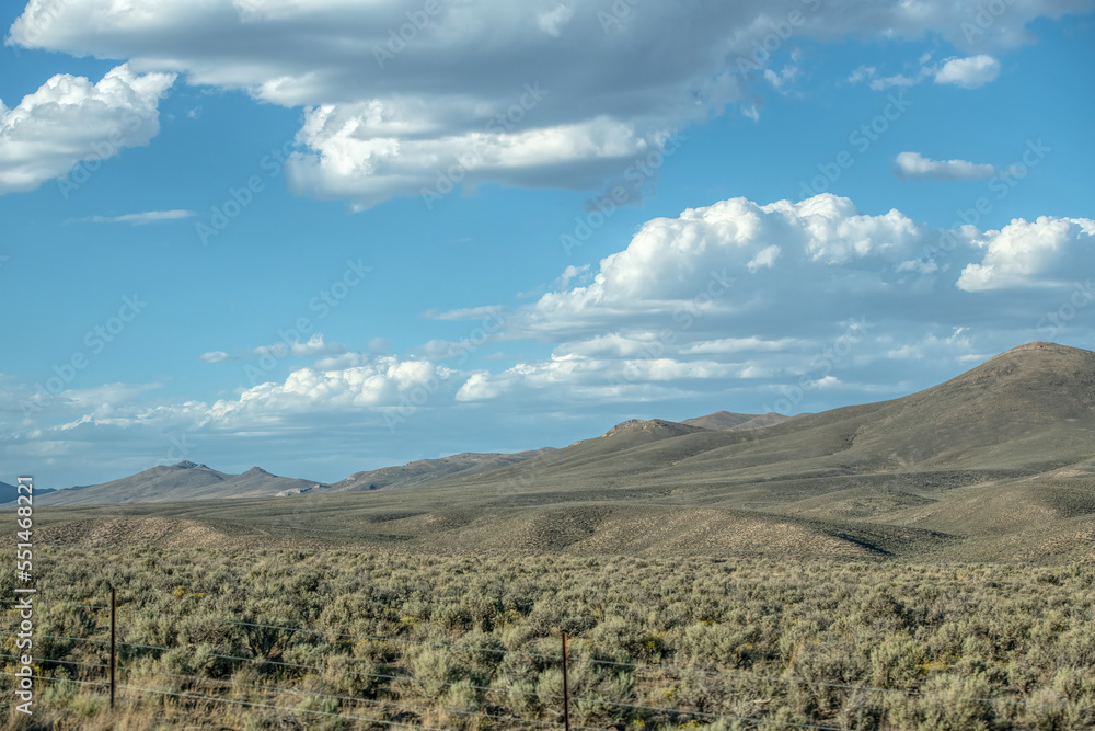 arid landscape in the usa