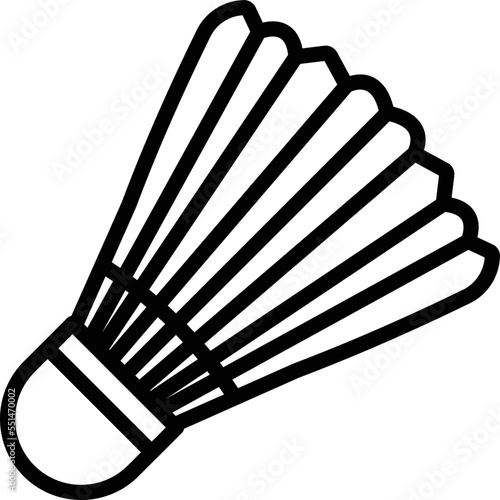 Shuttlecock Vector Icon
