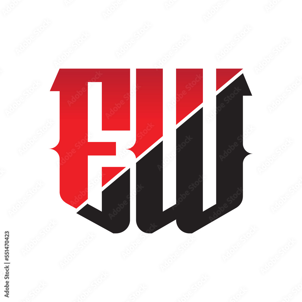 EW Letter Logo Design Vector EW Letter Logo Design Vector
