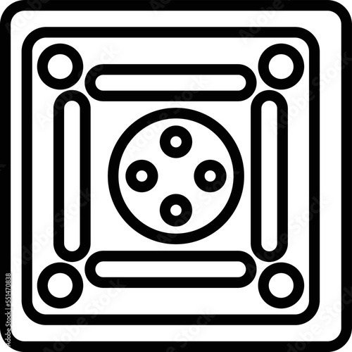 Carrom Game Vector Icon
