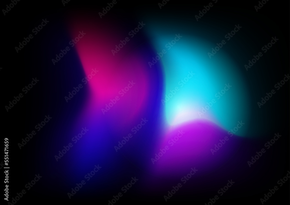 Fototapeta premium Blue pink purple gradient background with grain aurora texture
