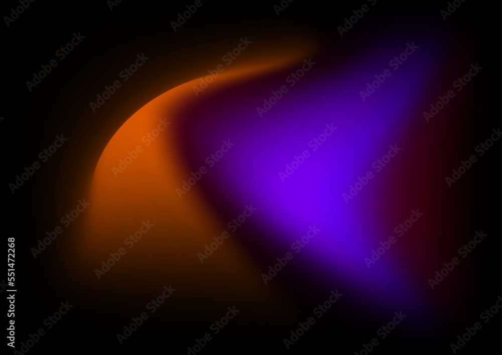 Colorful vector modern fresh gradient background with pink purple orange yellow gradient blurred blurry shapes