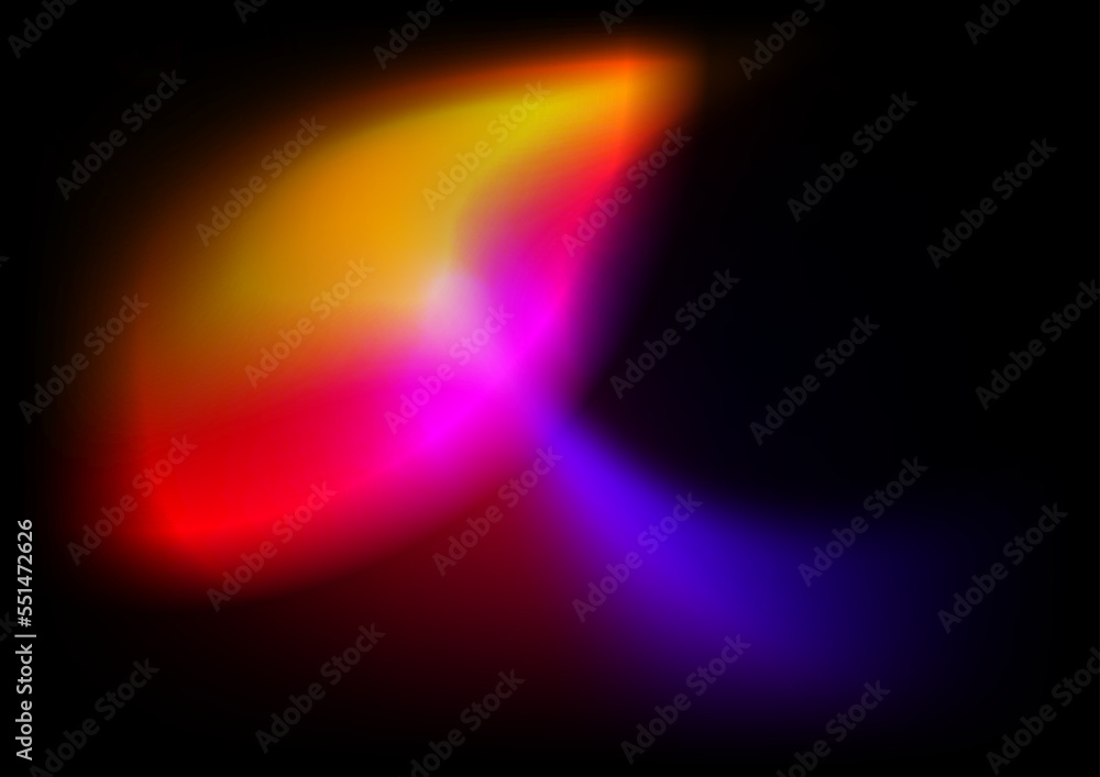 Abstract blurred background red orange purple and pink neon gradient color with wave line texture