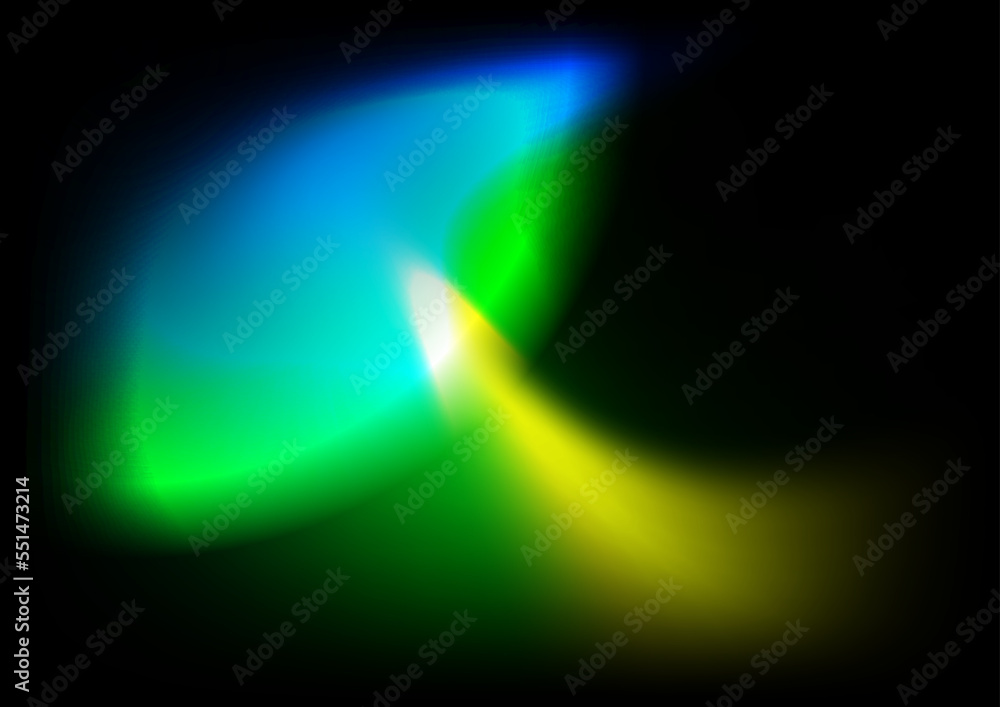 Blurred background with green yellow blue aurora gradient color Blurred background with green yellow blue aurora gradient color