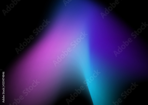 Abstract blurred hologram gradient background with blue pink purple gradient aurora texture. Abstract technology liquid wavy shapes futuristic banner. Glowing vector with aurora