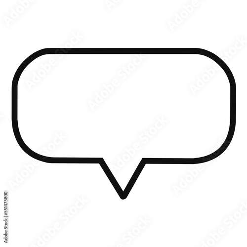 Black doodle speech bubble.