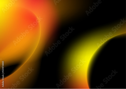 Blurred fire backgrounds set with modern abstract blurred color gradient pattern. Smooth template collection for brochure, poster, banner, flyer and card. Vector illustration.