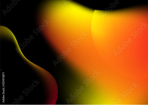 Abstract fire red orange yellow aurora gradient. Fire background. Technology background.