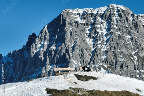 Wallpaper Mural Pinzolo in winter sunny day. Dolomites Val Rendena Italian alps, Trentino Italy. Torontodigital.ca