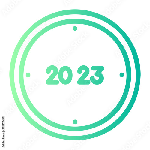 Canvas Print clock icon