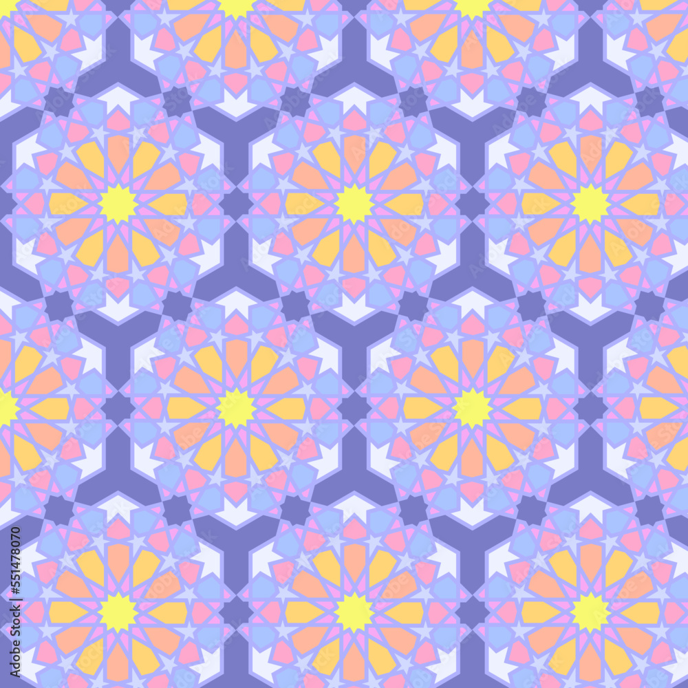 seamless pattern inspired by Moroccan design