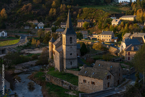 the village of saint juery in Lozere ,France