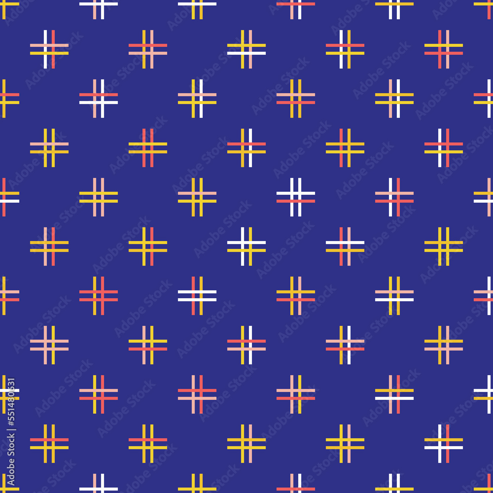 Broken lines retro geometric seamless pattern Broken lines retro geometric seamless pattern