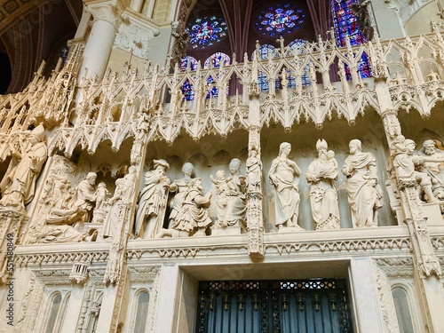 Interior of the Chartres cathedral photo