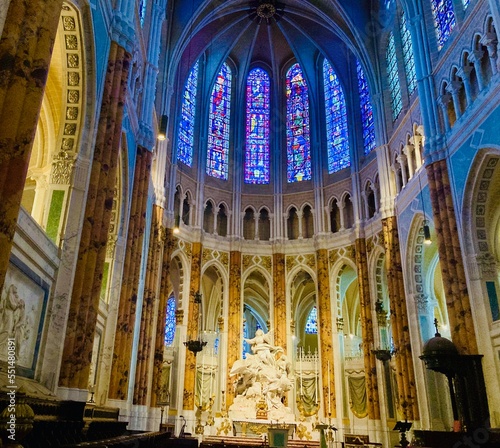 Interior of the Chartres cathedral
