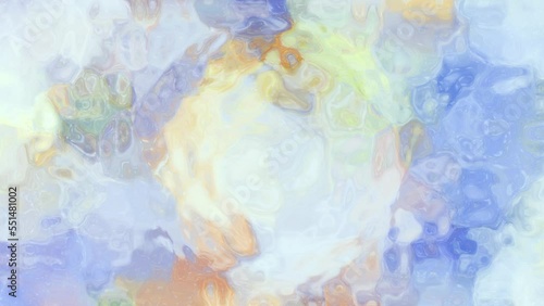 抽象的　水彩　マーブリング　モーショングラフィックス素材