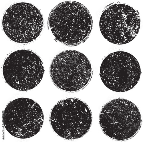 Set of Grunge Rubber Texture Stamp . Vector Illustration .