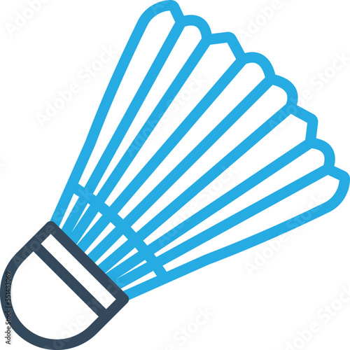 Shuttlecock Vector Icon
