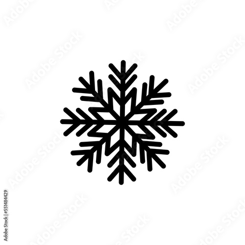 snowflake in modern flat style stock vector