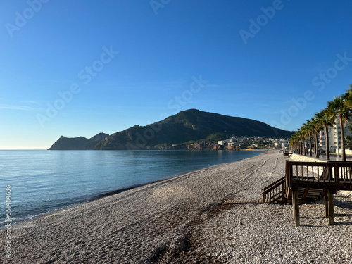 Boulevard and beach Albir