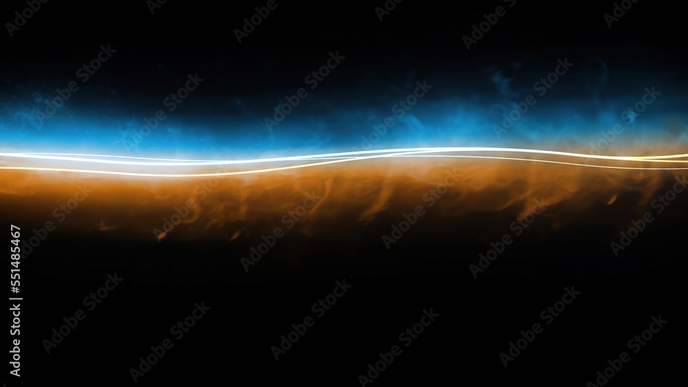 An abstract illustration of light moving effect in black background. Light trails effect, light speed, motion of light. Fibre light effect. An abstract illustration of light moving effect in black background. Light trails effect, light speed, motion of light. Fibre light effect.