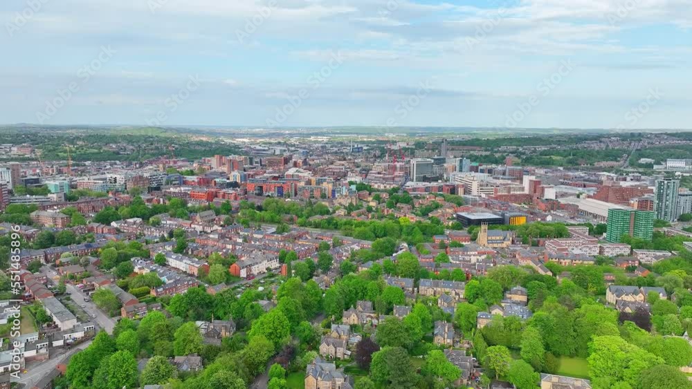 Infrastructure facilities around Sheffield Hallam Collegiate campus aerial Infrastructure facilities around Sheffield Hallam Collegiate campus aerial