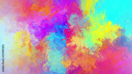 Colorful Abstract Art Background Loop
