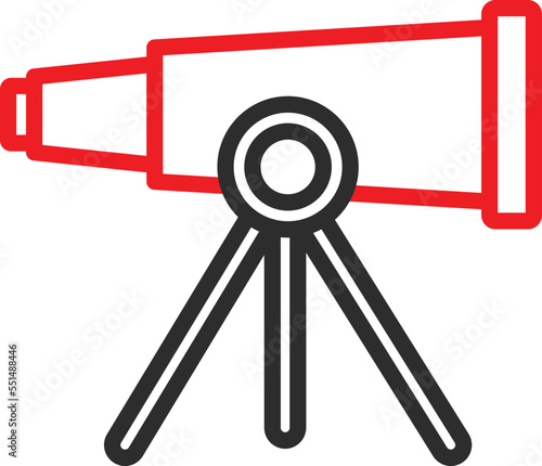 Telescope Vector Icon
