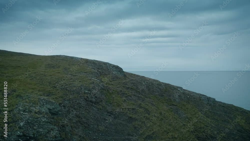 Rising Up Past Cliff Looking Out To Sea Rising Up Past Cliff Looking Out To Sea